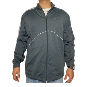 Grayish Nike running jacket
